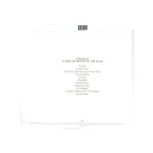 Coldplay – A Rush Of Blood To The Head