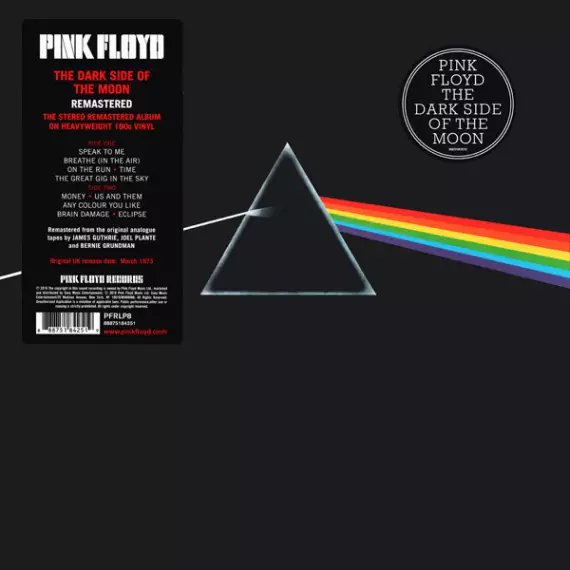 Pink Floyd - Dark side of the moon (180g, remastered for 50 anniversary)