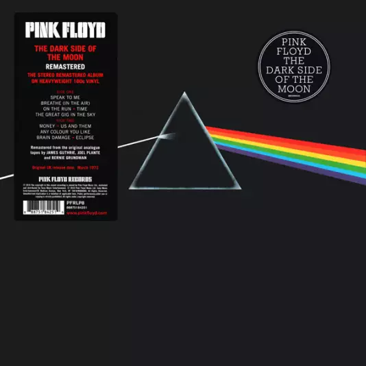 Pink Floyd - Dark side of the moon (180g, remastered for 50 anniversary)