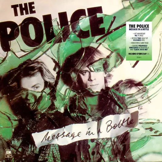 Police, The - Message In A Bottle 2 x 7" (transparent green & blue vinyl)